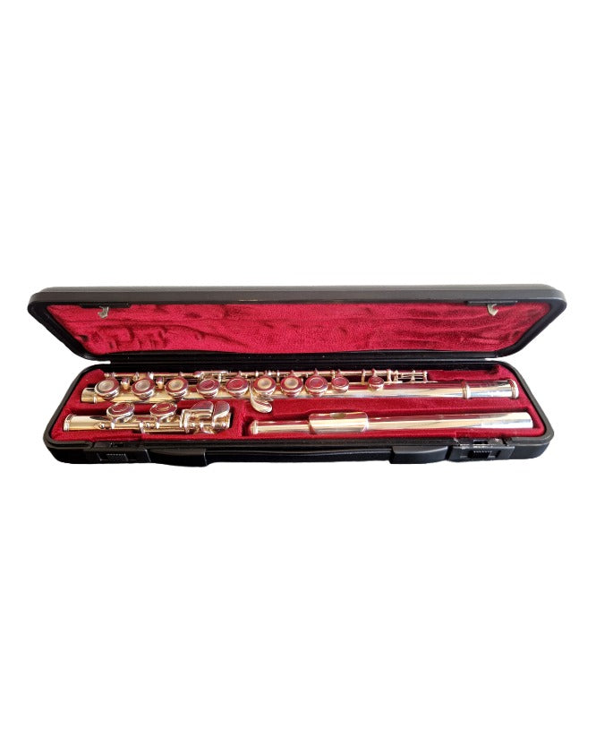 Yamaha YFL-381 - Wind Instrument - Silver - Very Good w/ Hard Case & Cleaning rod - Image 1