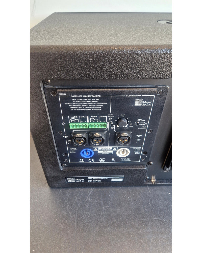 Meyer Sound MM-10ACX - PA Speakers - Black - Excellent w/ Power cable, wall mount - Image 8