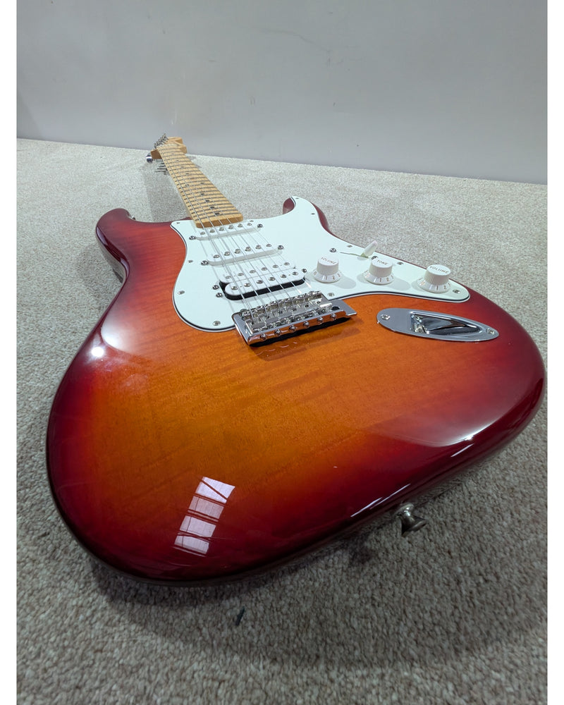 Fender Standard Stratocaster HSS Plus Top - Electric Guitar - Cherry Sunburst - Excellent w/ Hard Case - image 16