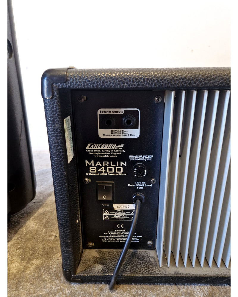 Carlsbro Marlin 8400 - Mixer - 8 Channel, 400W - Spares or Repair - Image 2