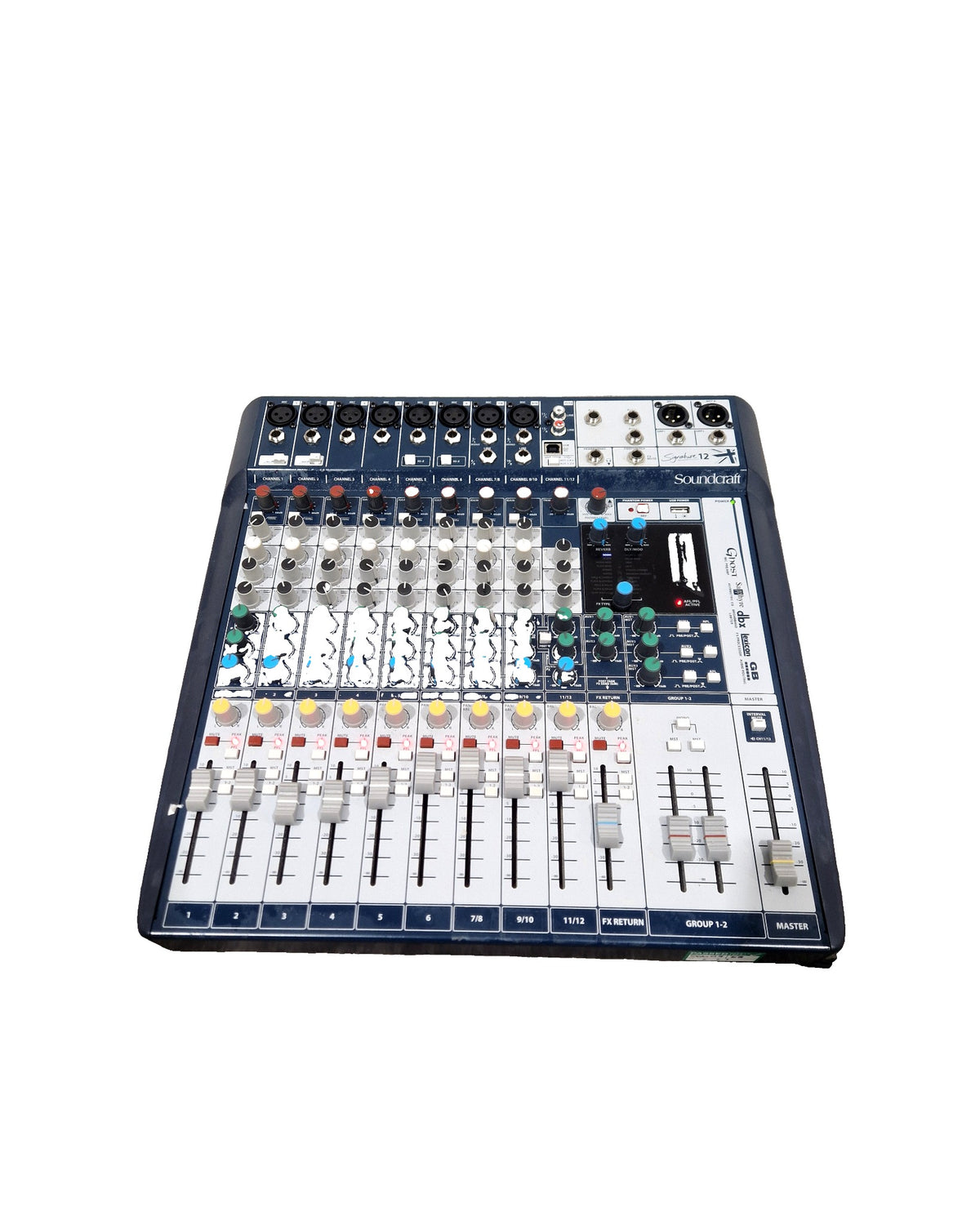 Soundcraft Signature 12 Mixer - SIlver/Blue – Mixing Console - Excellent