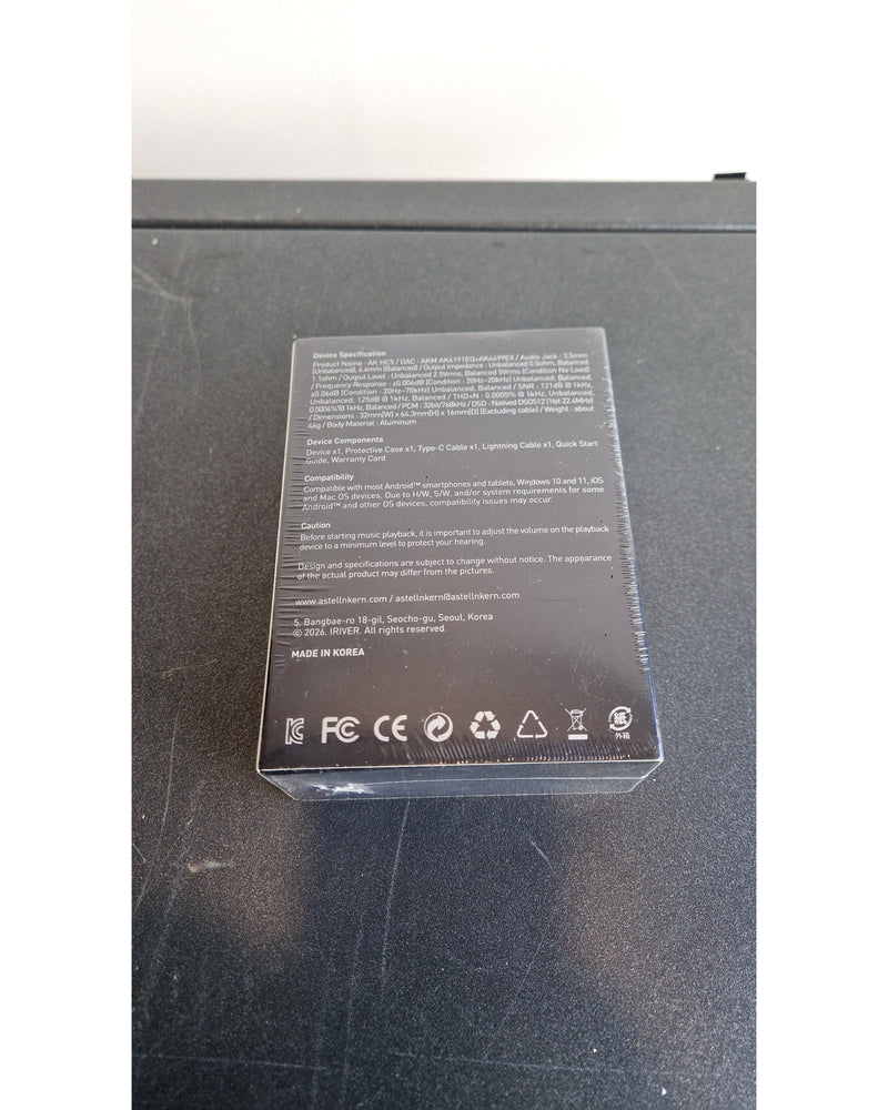 Astell&Kern AK HC5 - Audio Converter - Like New w/ Original Box, Manuals, Certification, This is a factory sealed item - Image 5