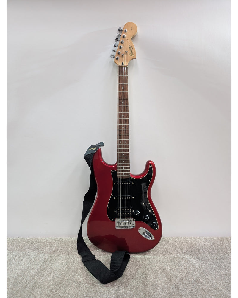 Squier Squier Affinity Series HSS Stratocaster - Electric Guitar - Red - Excellent w/ Soft Case - image 3