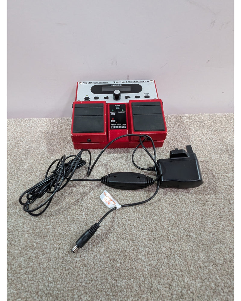Boss VE-20 Vocal Performer - Multi-Effects Pedal - Red/Silver - Good - image 16