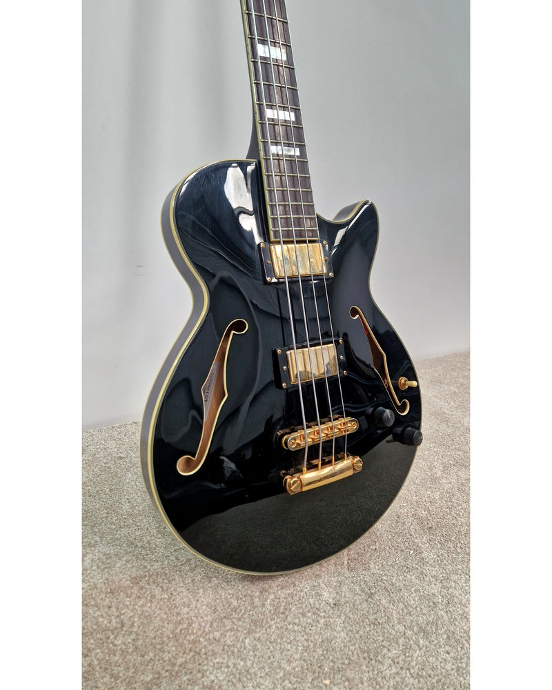 D'Angelico Excel - Bass Guitar - Black - Very Good w/ Hard Case - image 12