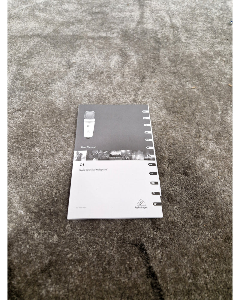 Behringer C-1 - Studio Condenser Microphone - Excellent w/ Hard Case, Original Box & Manuals - Image 12