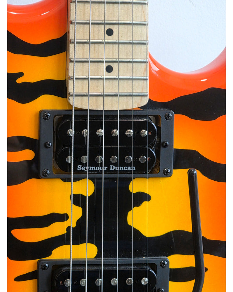 Kramer Pacer Series Tiger Print Floyd Rose - Electric Guitars - Excellent w/ Hard Case - Image 5