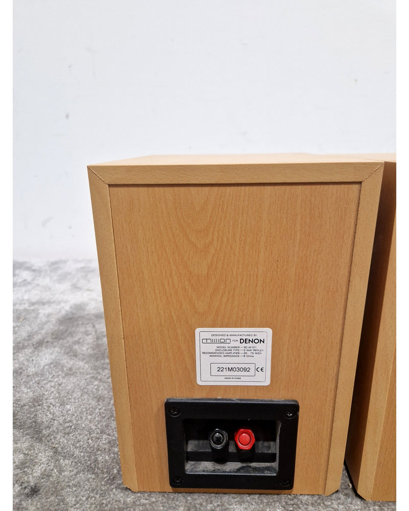 Denon SC-M101 - Hi-Fi Speakers Pair - Wood Finish - Good - Image 2