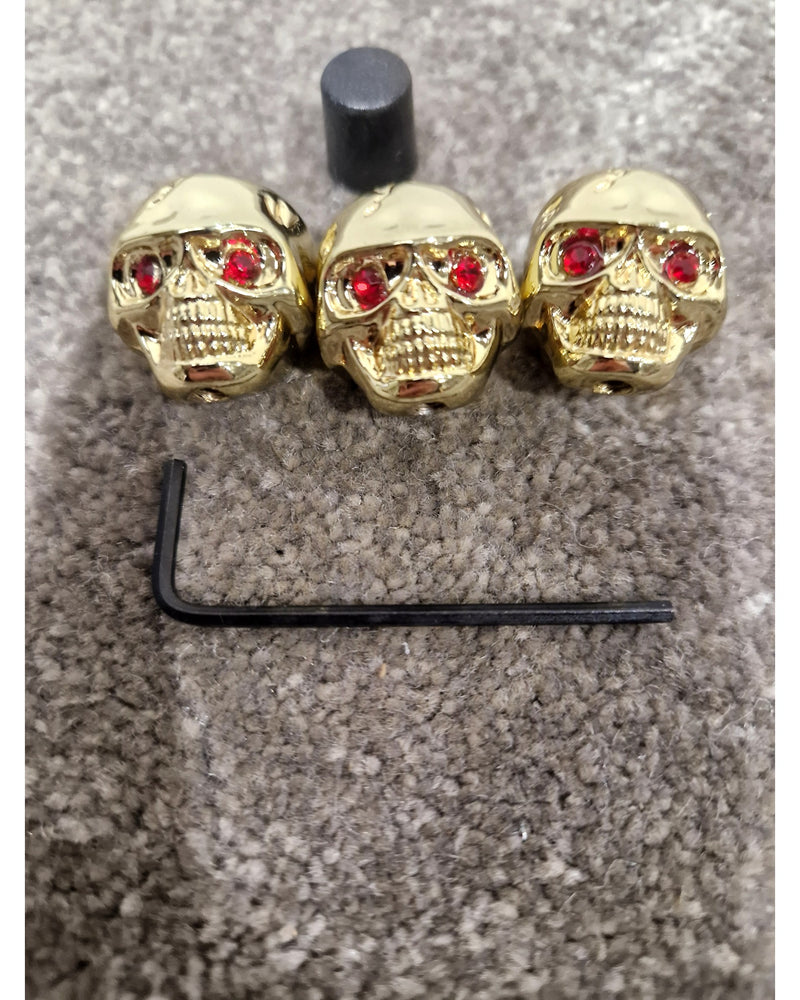 3 Pcs Metal Guitar Volume Tone Control Knobs - Gold – Control Knob - Excellent - Image 3