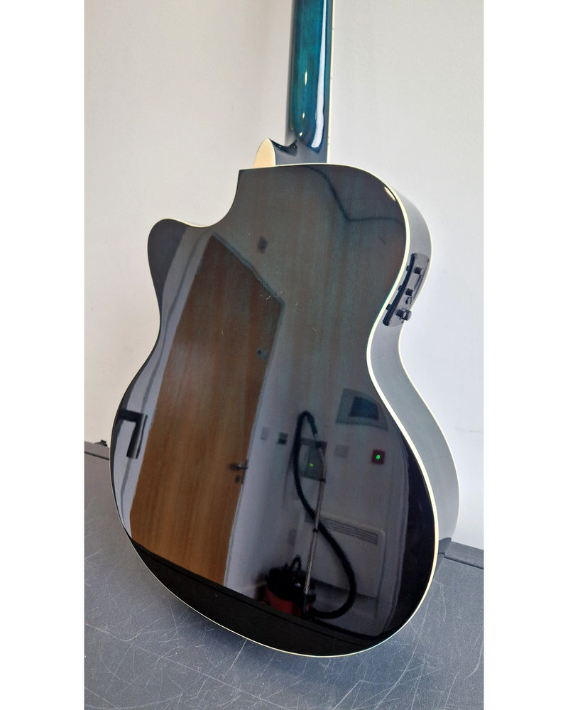 EastCoast G1CE-BB - Acoustic Guitars - Blue Burst - Excellent w/ Original Box, New Strings, Pick guard - Image 3