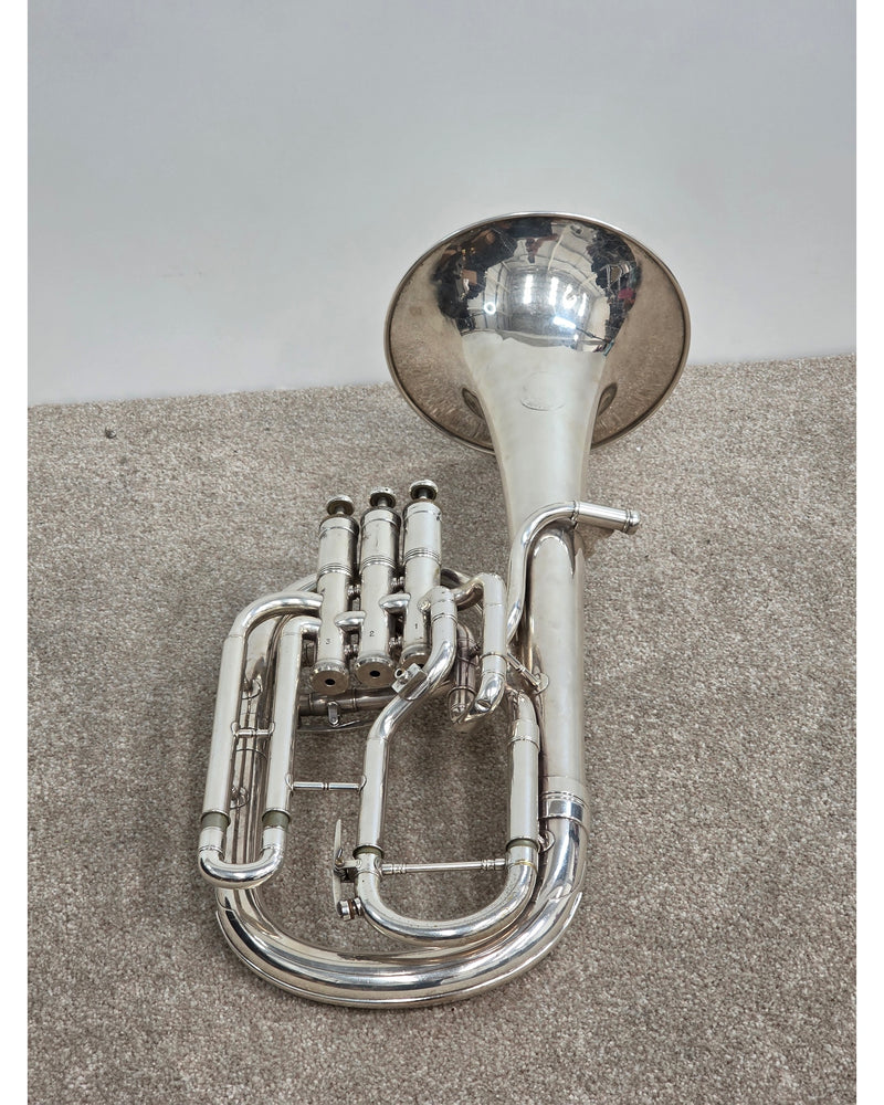 Besson Tenor Horn BE950 - Brass Instruments - Silver - Fair w/ Hard Case - image 3