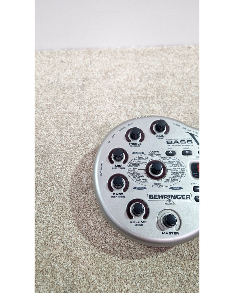 Behringer Bass V-Amp - Multi-Effects Pedal - Silver - Good w/ Soft Case & Power Supply - image 6