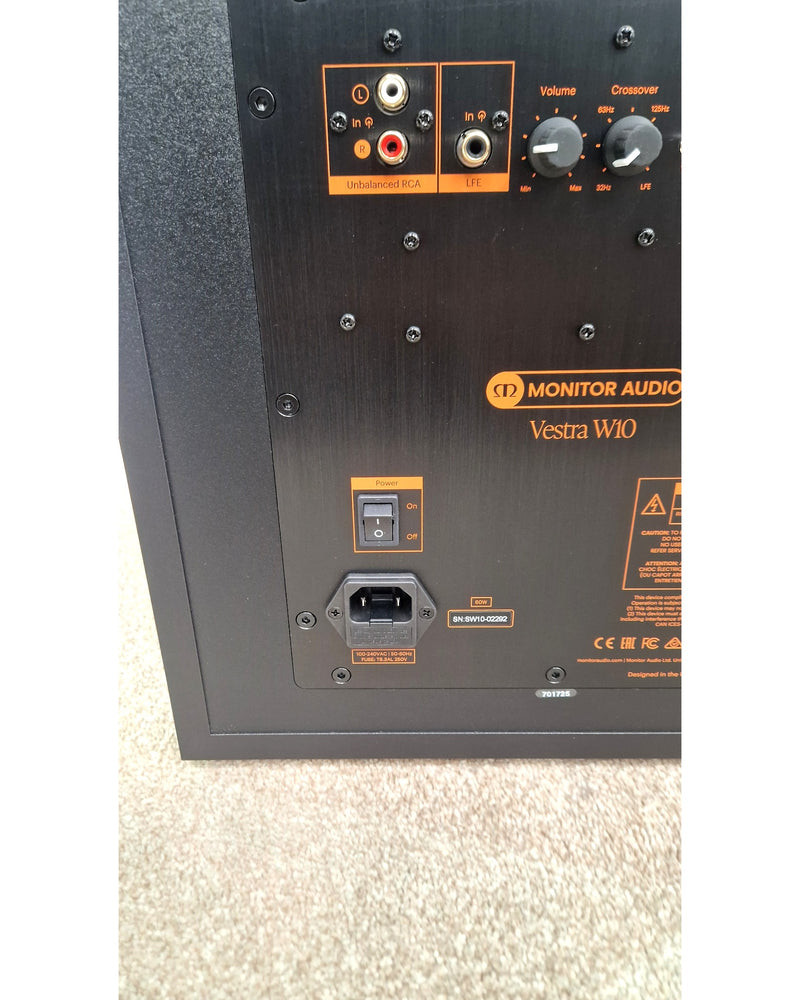 Vestra W10 - Subwoofer - Like New w/ Original Box, Manuals, Certification - image 11