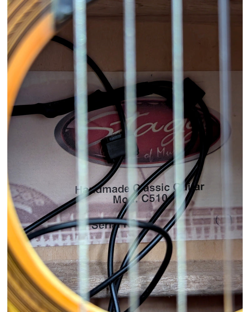 Stagg Nylon Strung - Classical Guitar - Natural - Good w/ Soft Case - image 4