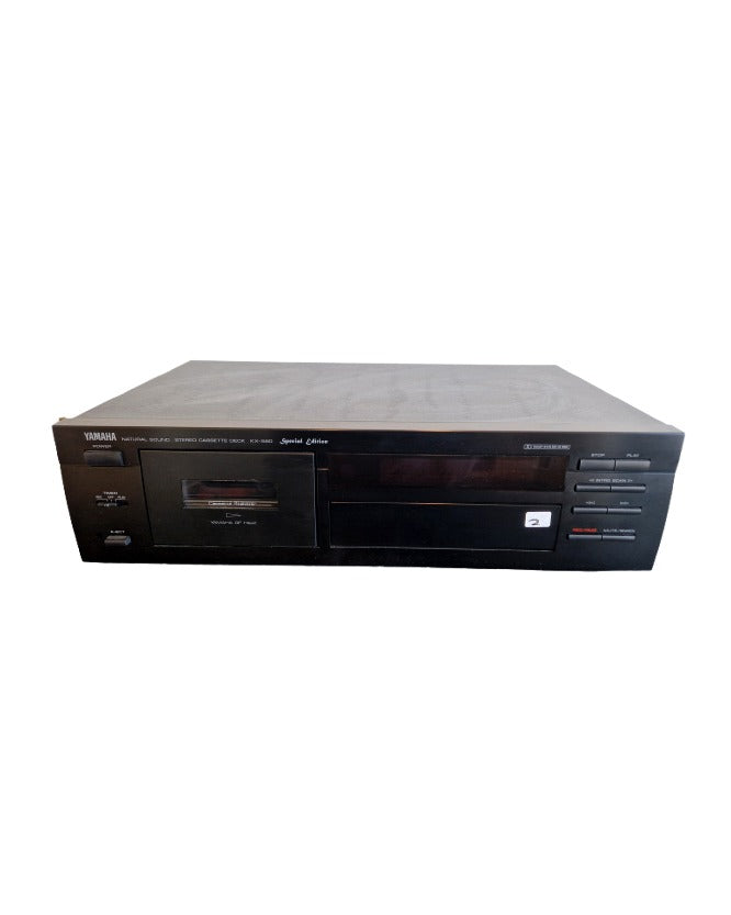 Yamaha KX-580 Special Edition - Cassette Deck - Black - Good - Image 1