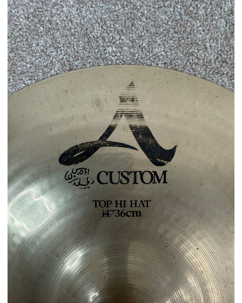 Zidijan A Custom Hi Hat - Pair - Good - image 3
