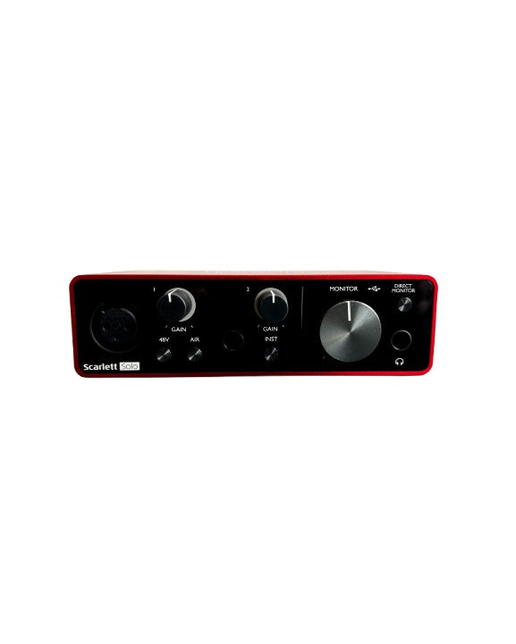Focusrite Scarlett Solo (3rd Gen) - Audio Interface - Red - Excellent - Image 1