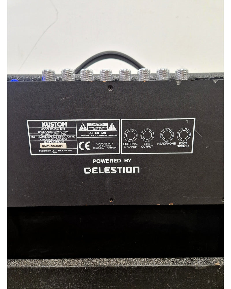 Kustom KBA35X DFX - Bass Guitar Amplifier - Combo - Good - Image 2