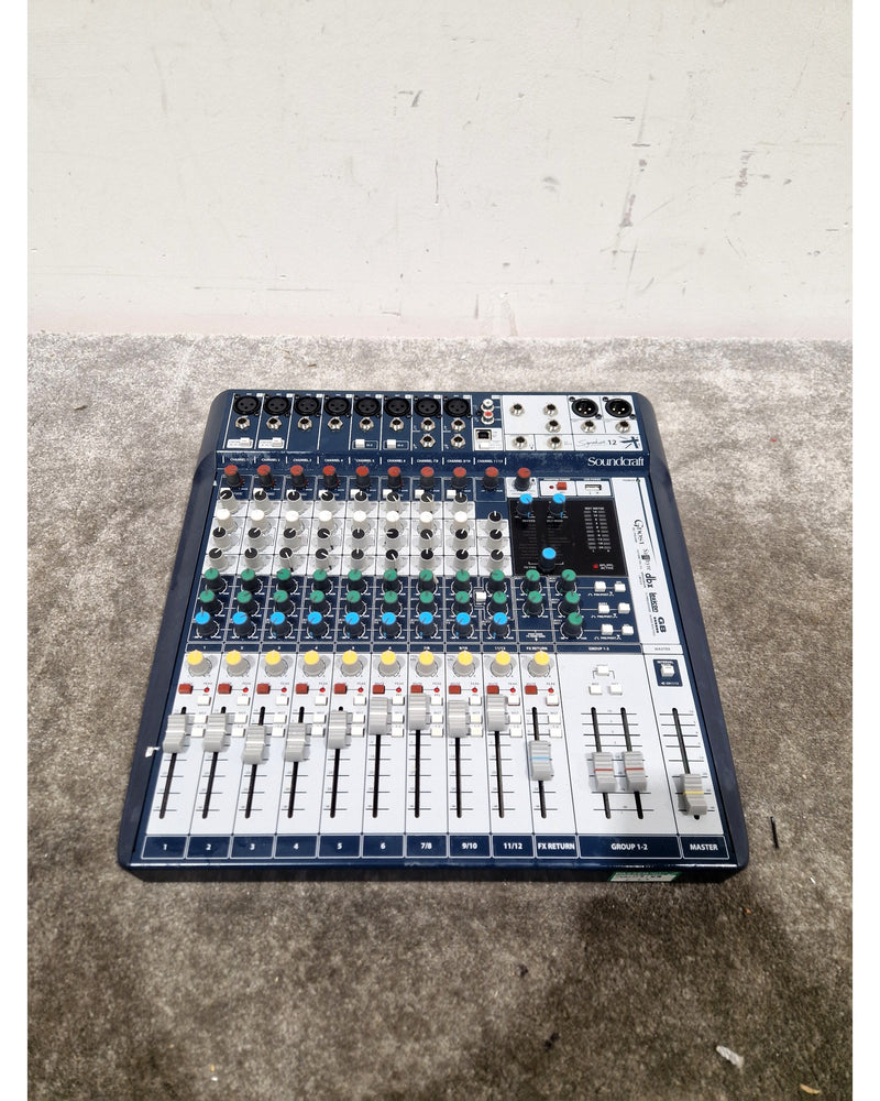 Soundcraft Signature 12 Mixer - SIlver/Blue – Mixing Console - Excellent - Image 11
