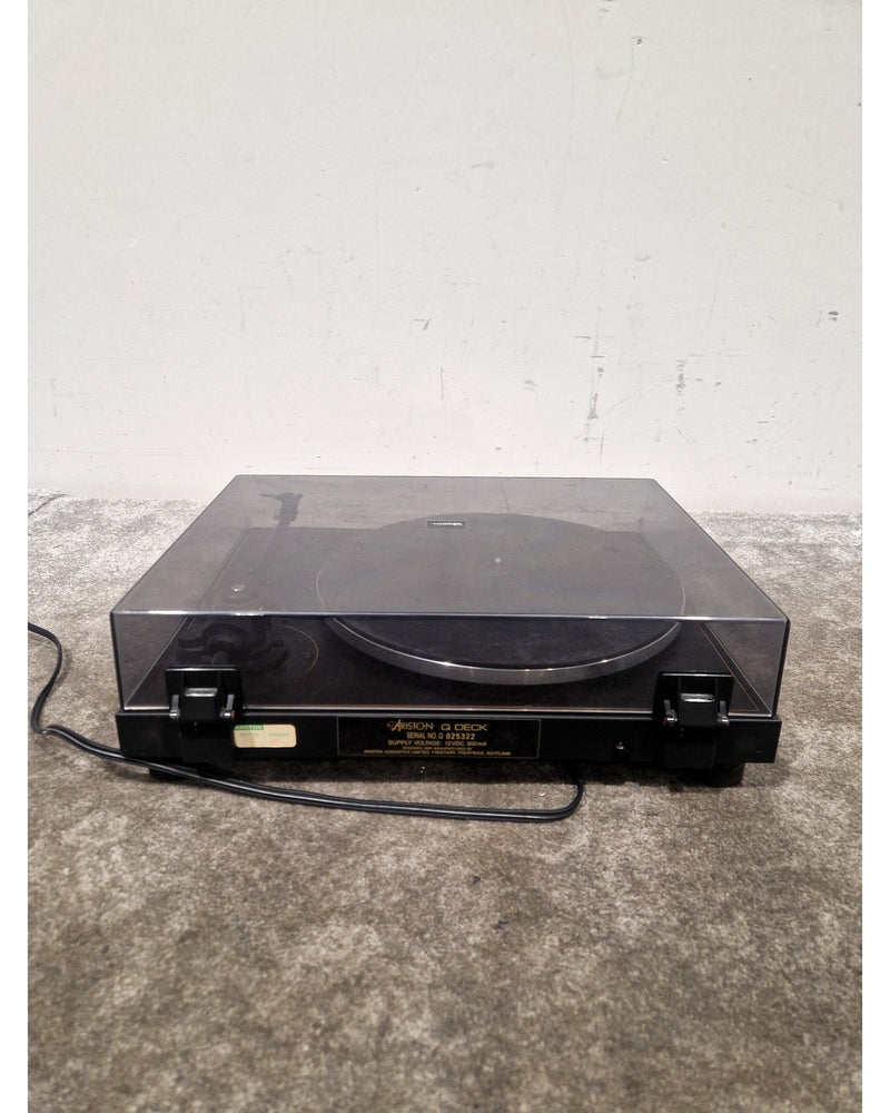 Ariston Q Deck Turntable - Black Turntable - Audiophile Quality - Very Good w/ Original Box & New Needle - Image 7