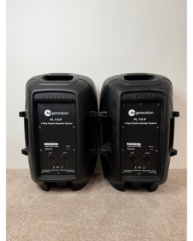 Fun Generation PL 110 P - PA Speaker - Black - Very Good w/ Original Box & Manuals - image 2