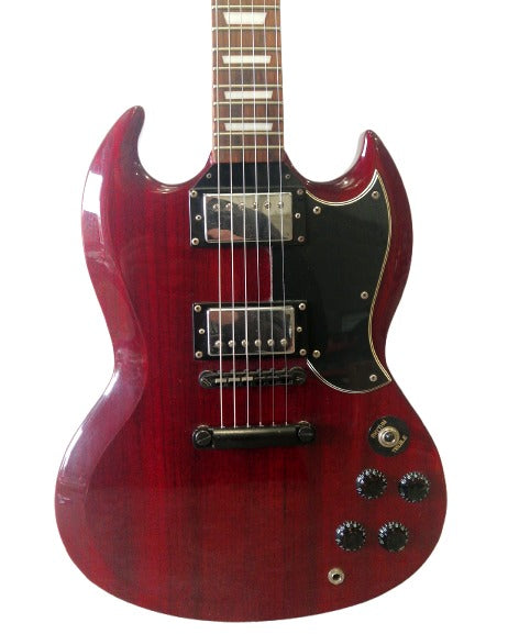 Vintage VS6 - Electric Guitar - Cherry Red - Very Good w/ Hard Case & Soft Case - Image 1