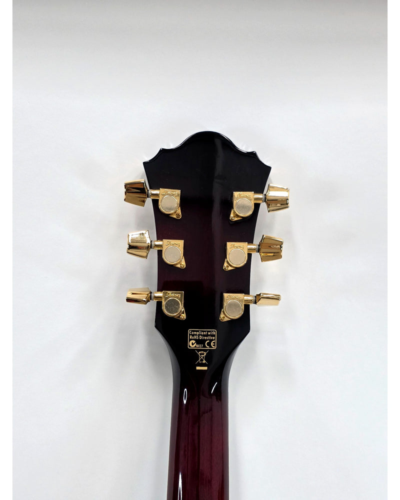 Ibanez AEL20E-TCS - Acoustic Guitar - Transparent Cherry Sunburst - Fair w/ Soft Case - image 7