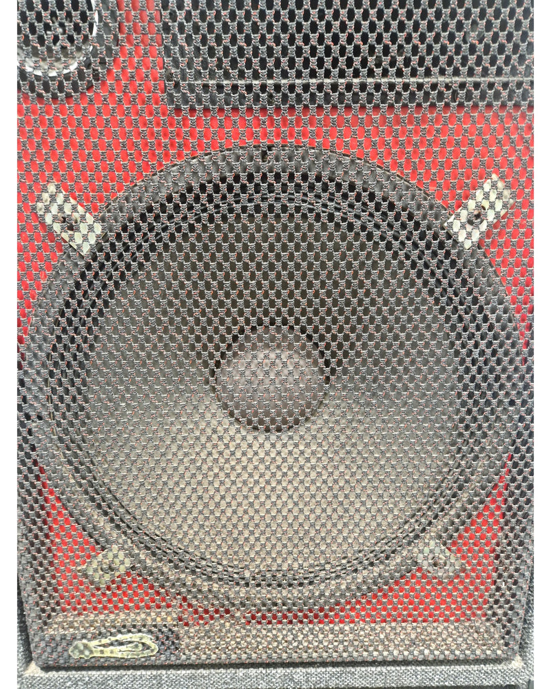 Custom Sound CS175 - PA Speakers - Pair - Black with Red Grille - Excellent - Image 8