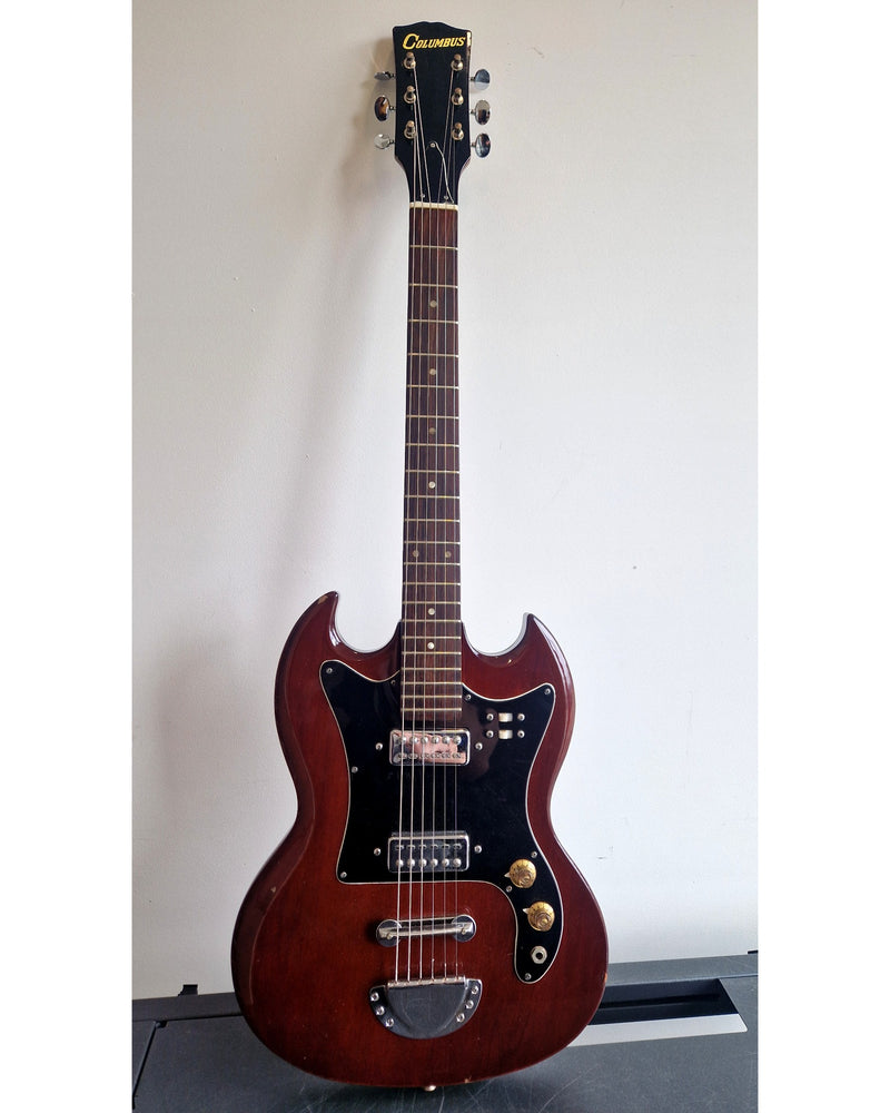 Columbus SG Electric Guitar - Red Electric Guitar - Well-Preserved - Good - Refurbished - Image 2