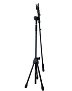 Unbranded Mic Stand Black Mic Stand - Adjustable Height - Good - Image 1