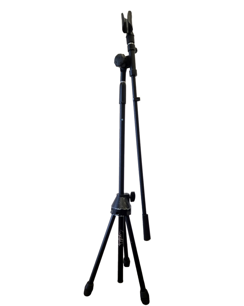 Unbranded Mic Stand Black Mic Stand - Adjustable Height - Good - Image 1