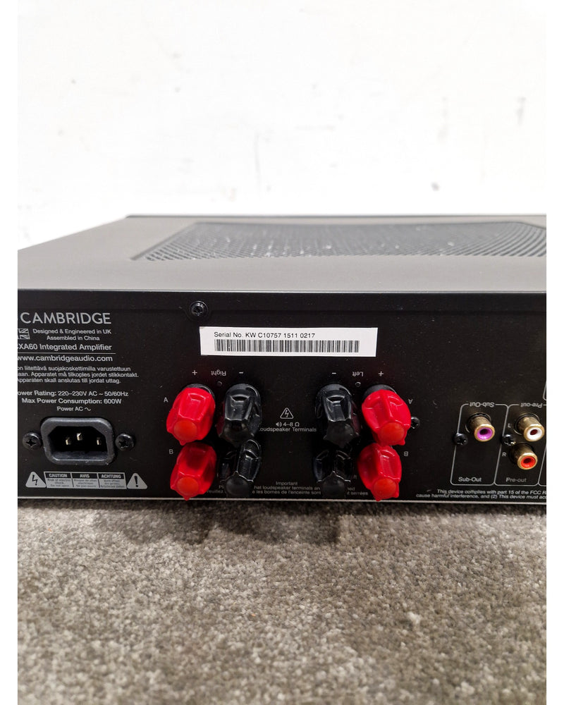 Cambridge CXA60 - Hi-Fi Amplifiers - Black - Excellent - Image 9