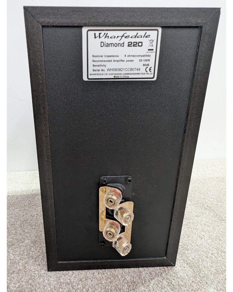 Wharfedale Diamond 220 - Hi-Fi Speakers - Black Woodgrain - Excellent - image 8