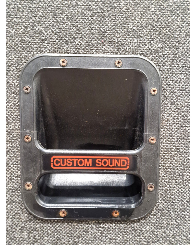 Custom Sound CS175 - PA Speakers - Pair - Black with Red Grille - Excellent - Image 2