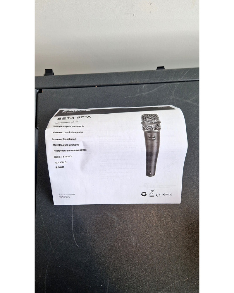Shure SM57 Beta - Microphone - Very Good w/ Soft Case & Original Box - Image 7
