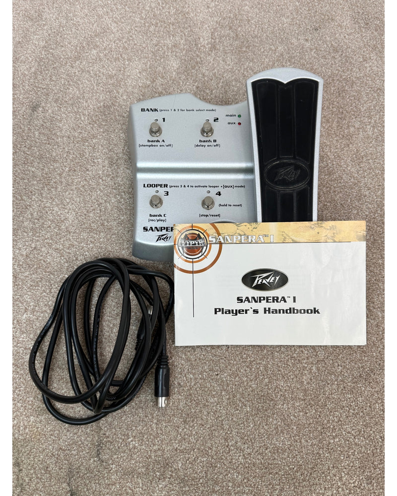 Peavey Sanpera I - Footswitch - Silver - Very Good w/ Manuals & Cables - image 14