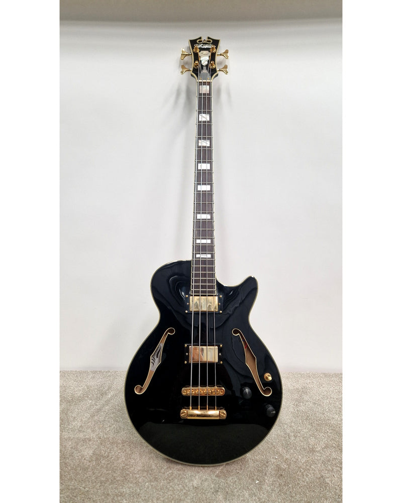 D'Angelico Excel - Bass Guitar - Black - Very Good w/ Hard Case - image 2