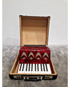 Galotta 12 Bass Accordion - Red – Accordion - Fair w/ Hard Case - Photo 2