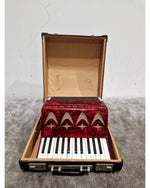 Galotta 12 Bass Accordion - Red – Accordion - Fair w/ Hard Case - Image 2