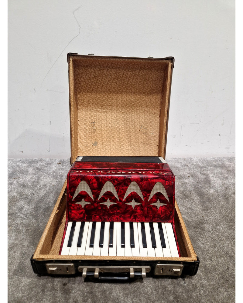 Galotta 12 Bass Accordion - Red – Accordion - Fair w/ Hard Case - Image 2