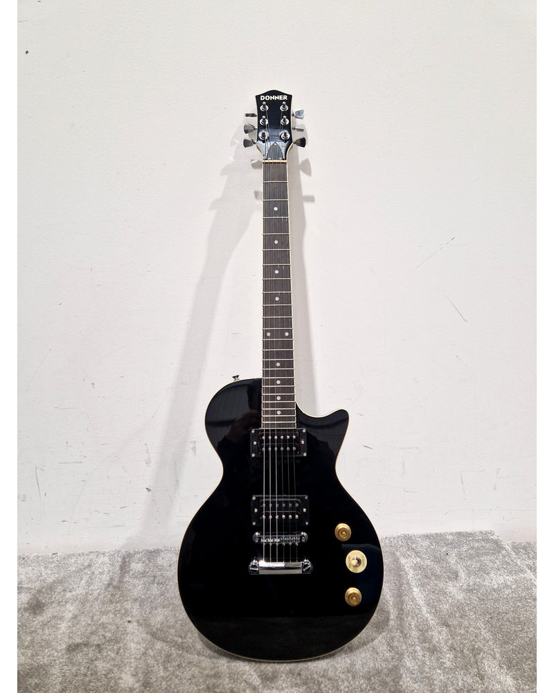Donner LP - Electric Guitar - Black - Excellent w/ Original Box & Soft Case - Image 2