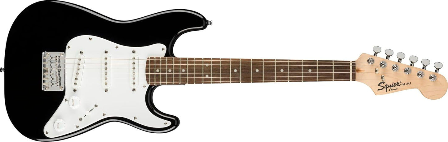 Fender Squier Mini Stratocaster, Laurel Fingerboard, Black - Brand New