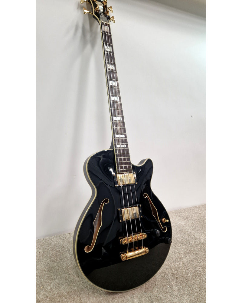 D'Angelico Excel - Bass Guitar - Black - Very Good w/ Hard Case - image 11