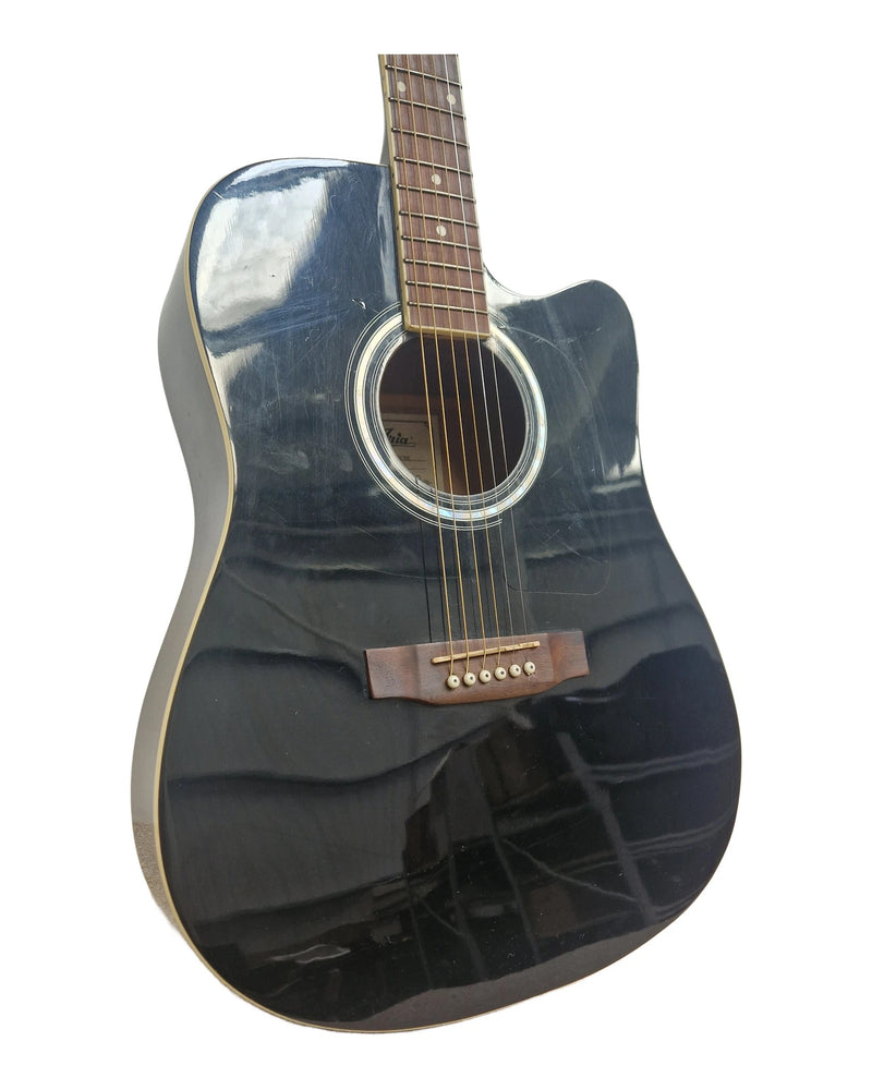 Aria AWN-15CBK - Acoustic Guitars - Black - Good - image 1