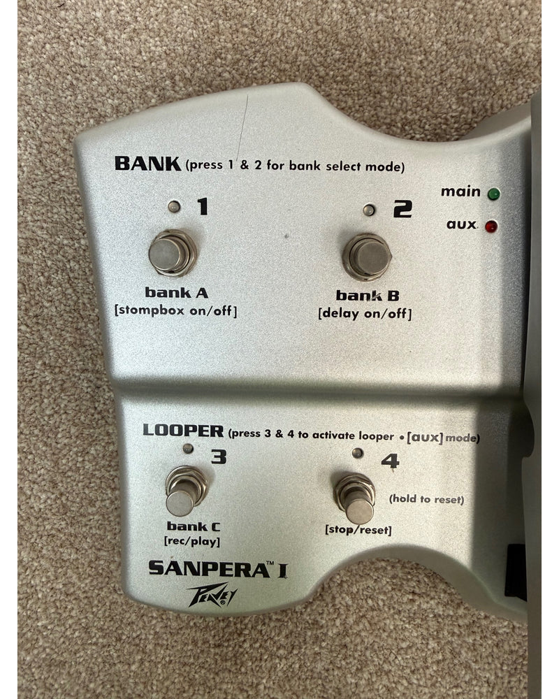 Peavey Sanpera I - Footswitch - Silver - Very Good w/ Manuals & Cables - image 2
