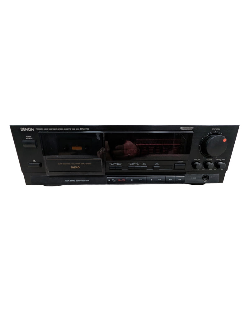 Denon DRM-700 - Cassette Deck - Black - Very Good w/ Manuals - image 1