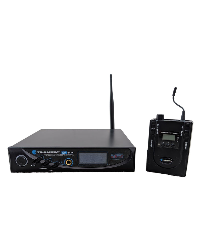 Trantec IEM S4.16 - Wireless System - Black/Silver - Excellent w/ Original Box & Manuals - image 1