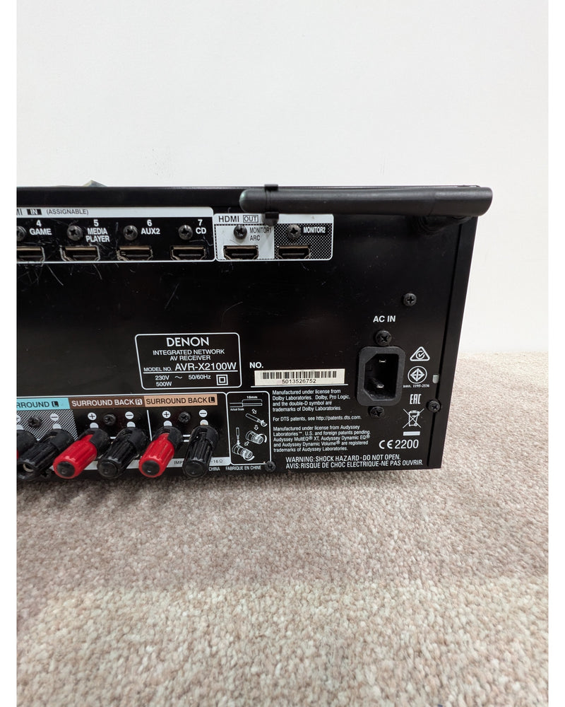 Denon AVR-X2100W - Receiver - Black - Very Good w/ Original Box & Manuals - image 11