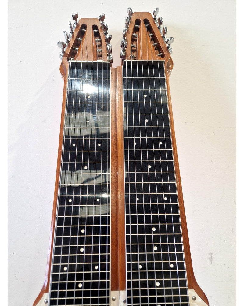 WY-SEA-KI Double Twin Neck Lap Steel Guitar 1960S - Dual Neck Design - Excellent w/ Hard Case - Image 4