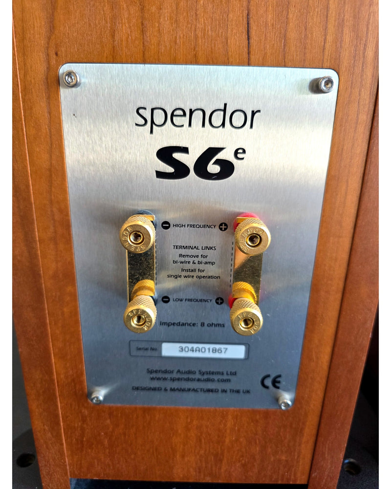 Spendor S6e - Hi-Fi Speakers - Cherry - Very Good w/ Original Box & Manuals - Image 5